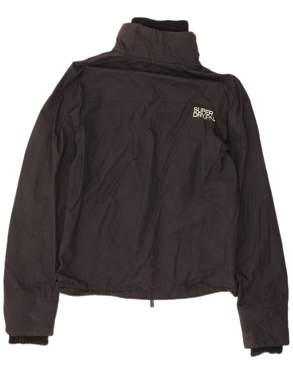 Ανδρικό μπουφάν βροχής Superdry UK 36 Small Black Nylon