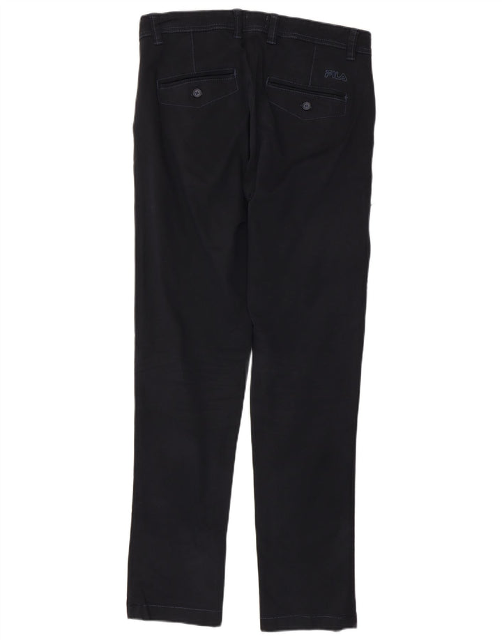 Fila Ανδρικό Slim Chino Παντελόνι IT 46 Small W36 L30 Navy Blue