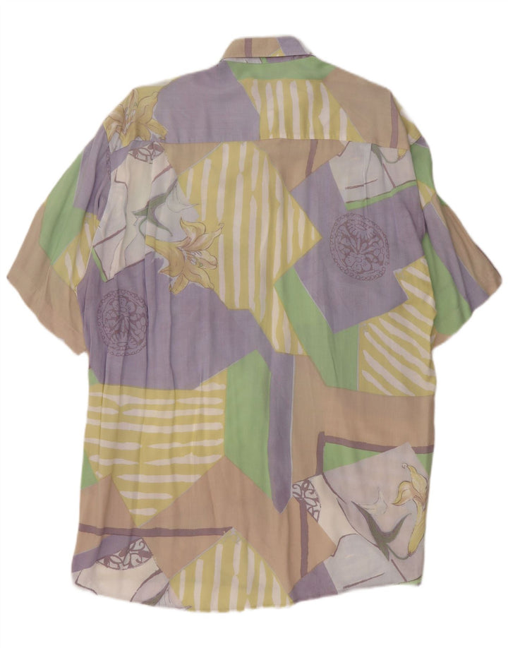 Ανδρικό κοντομάνικο πουκάμισο CASA MODA Μεγάλο πολύχρωμο συνονθύλευμα