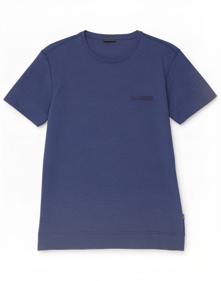 Ανδρικό T-Shirt Napapijri Μπλουζάκι από μικρό μπλε βαμβακερό