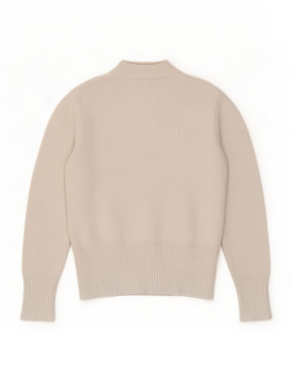 Zara Γυναικεία Ζακέτα UK 10 Small White Polyamide