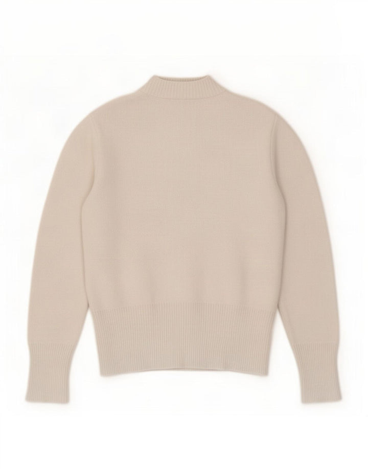 Zara Γυναικεία Ζακέτα UK 10 Small White Polyamide
