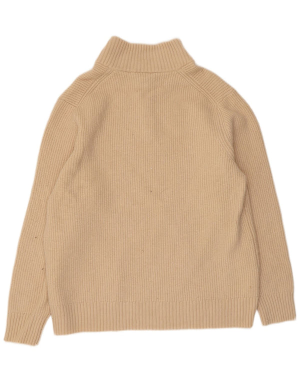 Ανδρικό πουλόβερ με φερμουάρ Lyle & Scott XL Beige