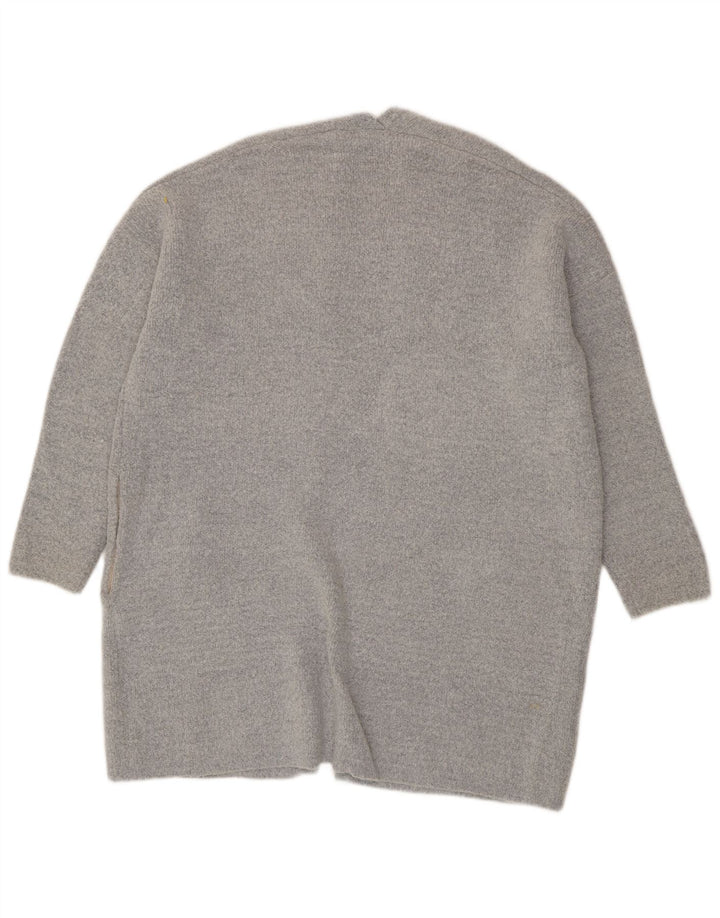Γυναικείο Oasis Oversized ανοιχτό πουλόβερ UK 16 μεγάλο γκρι ακρυλικό