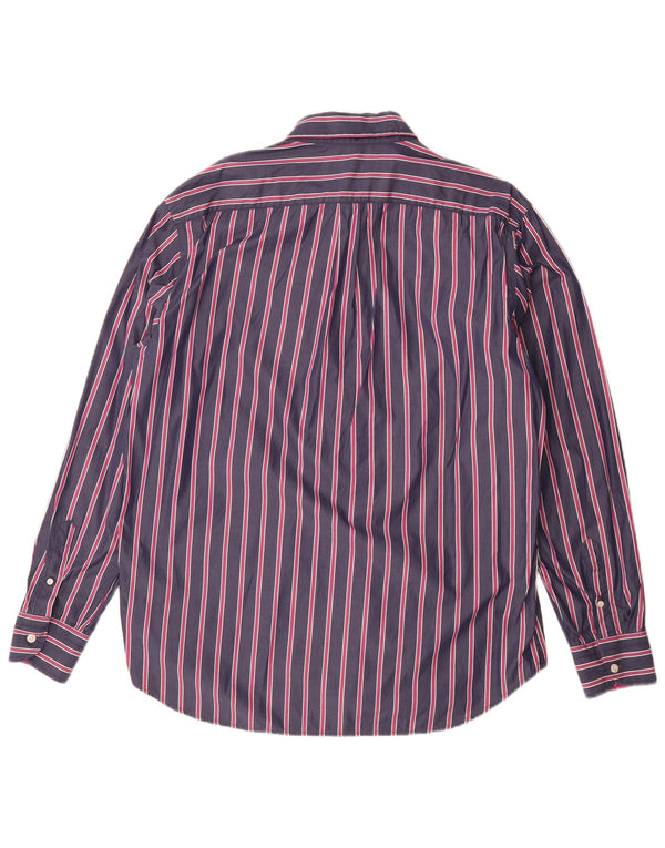 Ανδρικό πουκάμισο Harmont & Blaine 2XL Navy Blue ριγέ βαμβακερό