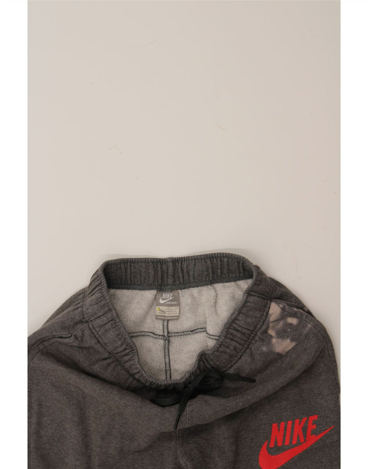 NIKE Mens Graphic Tracksuit Trousers Joggers Small Grey Cotton Vintage Nike and Second-Hand Nike from Messina Hembry 