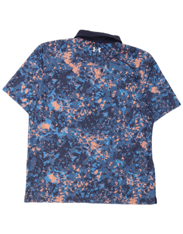 Under Armour Ανδρικό Πόλο Μπλουζάκι Μεγάλο Navy Blue Tie Dye