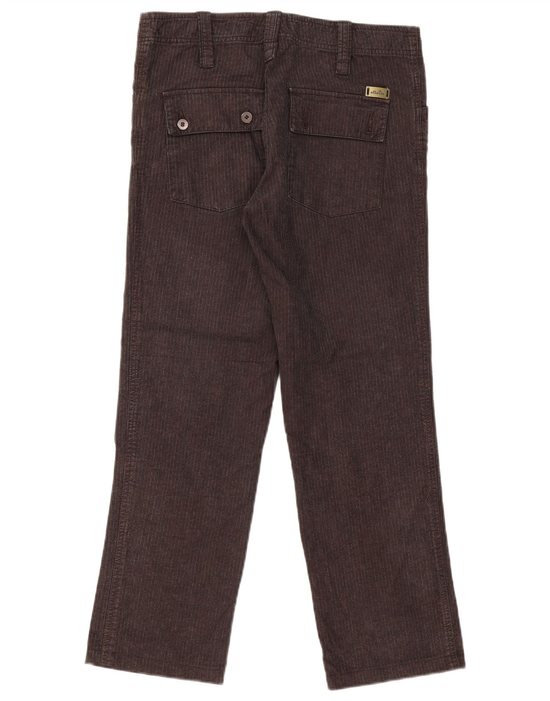 ELLESSE Γυναικείο ίσιο παντελόνι Cargo IT 44 Medium W32 L28 Grey Pinstripe