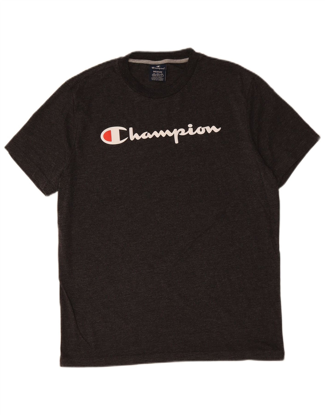 Ανδρικό γραφικό T-shirt CHAMPION Top Medium Black Flecked