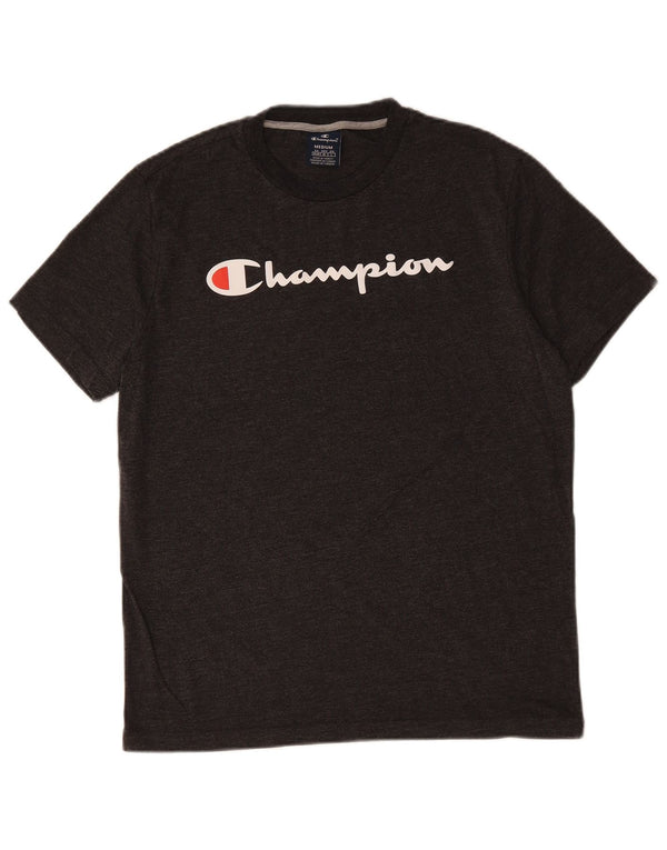 Ανδρικό γραφικό T-shirt CHAMPION Top Medium Black Flecked