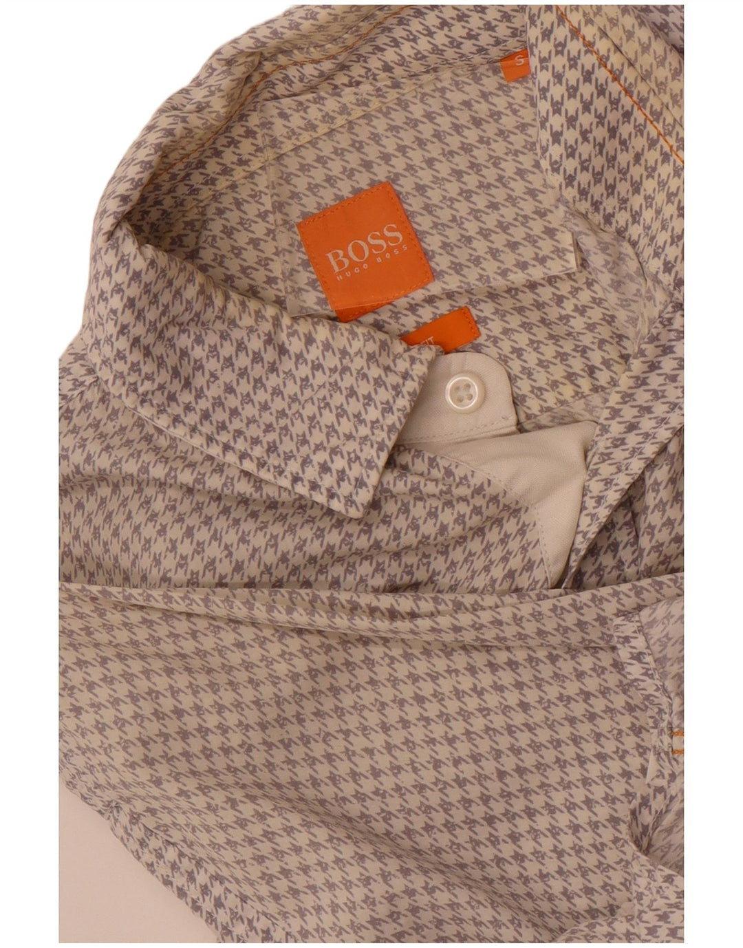 Ανδρικό πουκάμισο Hugo Boss Slim Fit Small White Houndstooth