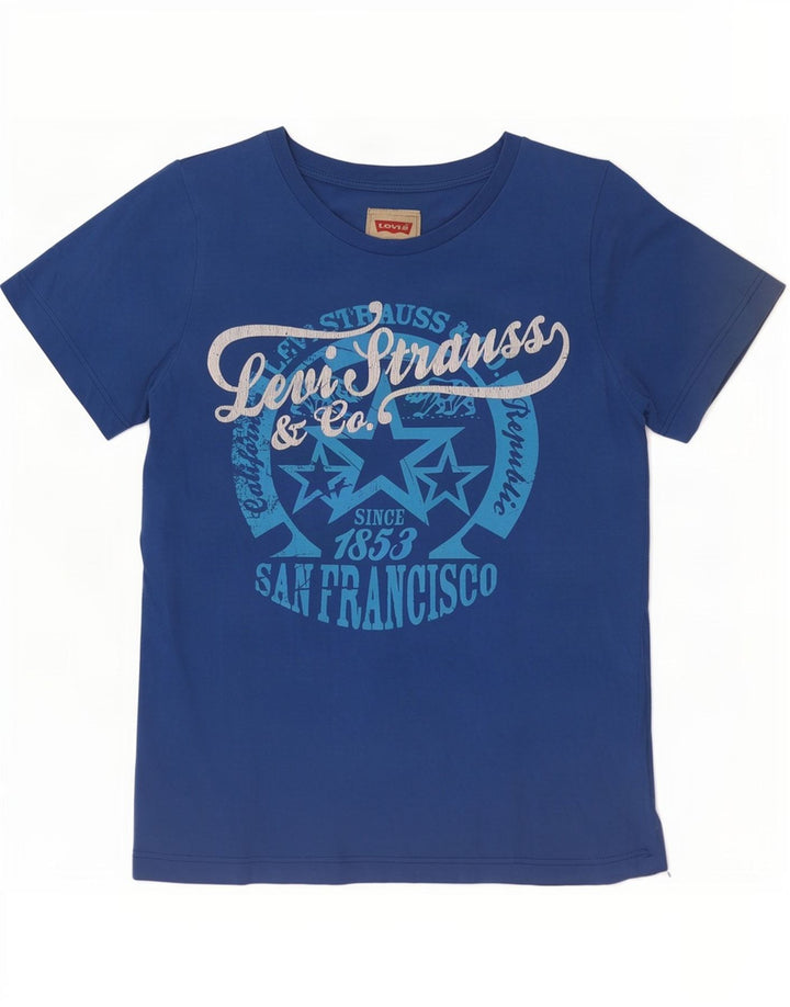 Γραφικό T-Shirt Levi's Boys Top 11-12 ετών Μπλε βαμβακερό