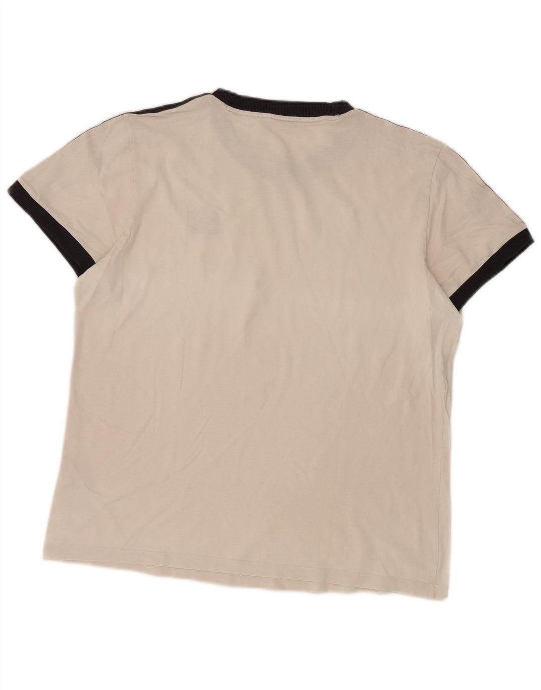 Adidas Γυναικείο T-Shirt Top UK 12 Μεσαίο λευκό βαμβακερό