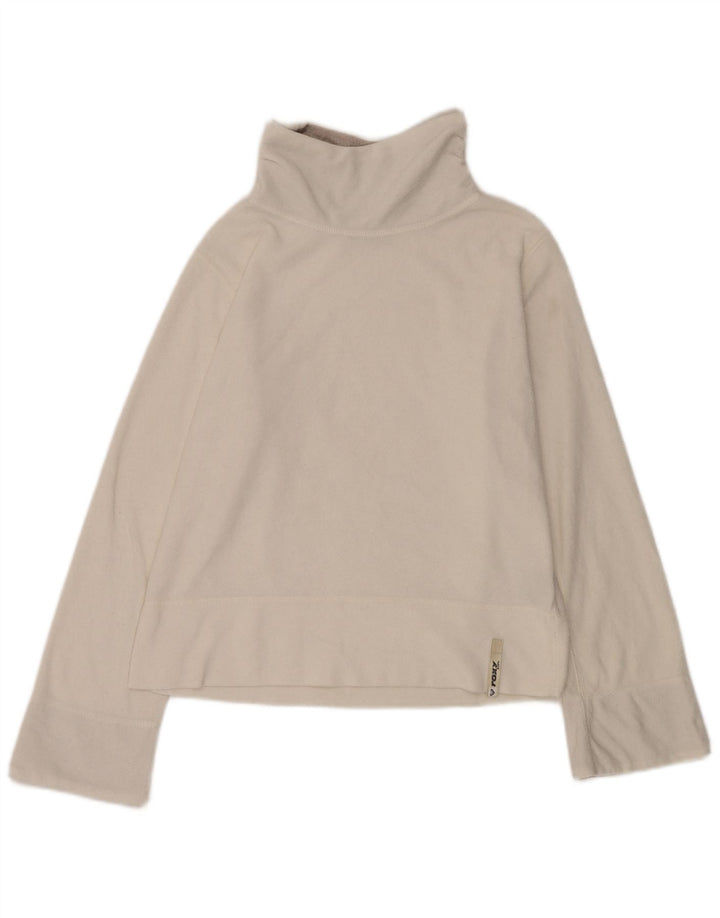 Roxy γυναικείο τοπ μακρυμάνικο UK 19 Medium Off White Πολυεστέρας