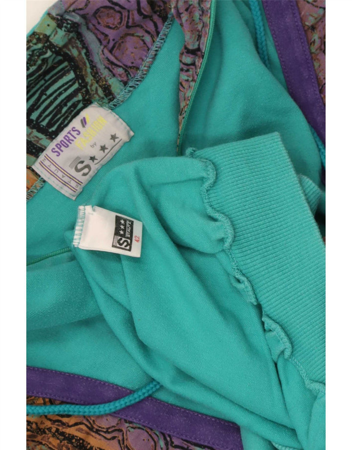 Vintage γυναικείο φούτερ με αφηρημένο σχέδιο Jumper IT 42 Medium Blue