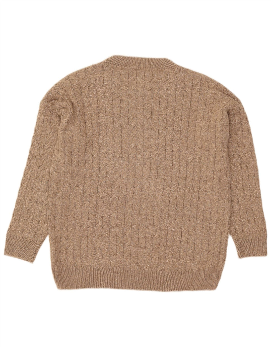 Massimo Dutti Γυναικείο πουλόβερ υπερμεγέθη Crew Neck Jumper UK 10 Small Grey