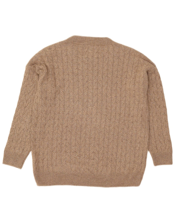 Massimo Dutti Γυναικείο πουλόβερ υπερμεγέθη Crew Neck Jumper UK 10 Small Grey