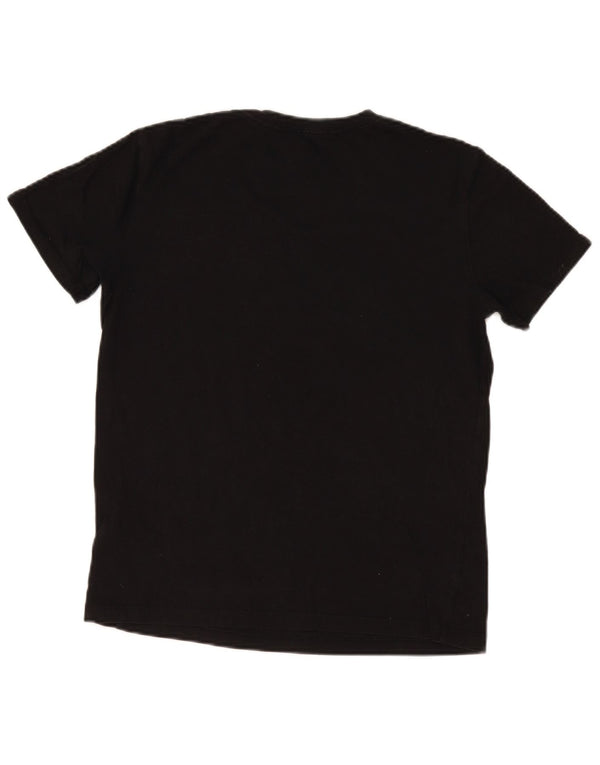 Γυναικείο γραφικό μπλουζάκι Calvin Klein Jeans Top UK 12 μεσαίο μαύρο βαμβακερό