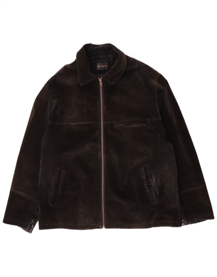 Vintage Ανδρικό Σουέντ Μπουφάν UK 42 XL Καφέ Δερμάτινο