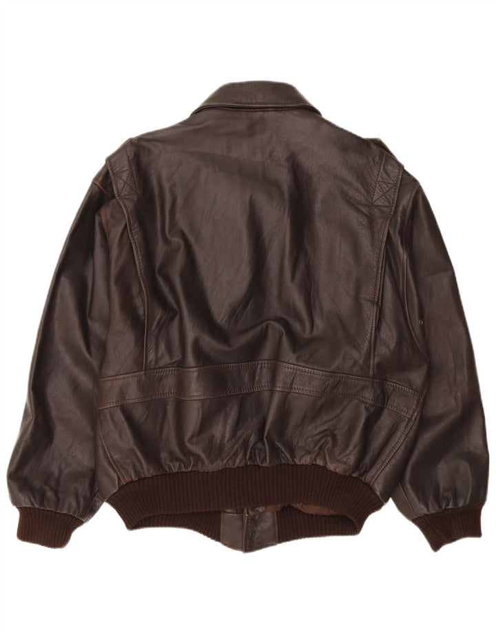 Vintage Ανδρικό Δερμάτινο Μπουφάν UK 42 XL Καφέ