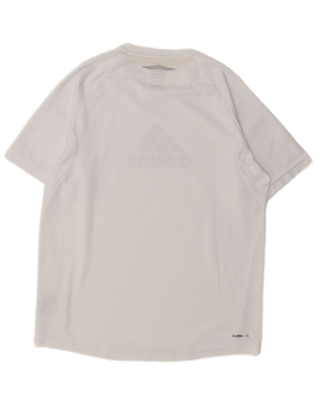 Ανδρικό γραφικό T-Shirt Adidas Climalite Top μεσαίο λευκό πολυεστέρας