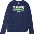 NIKE Boys Graphic Top Long Sleeve 13-14 Years XL  Navy Blue Vintage Nike and Second-Hand Nike from Messina Hembry 
