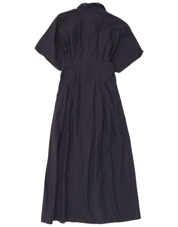 Zara Γυναικείο Maxi Φόρεμα UK 12 Medium Navy Blue