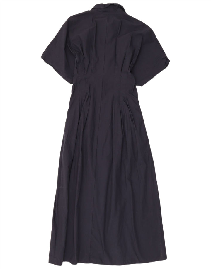 Zara Γυναικείο Maxi Φόρεμα UK 12 Medium Navy Blue