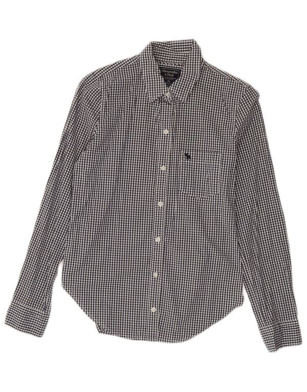 ABERCROMBIE & FITCH Γυναικείο πουκάμισο UK 6 XS Navy Blue Gingham