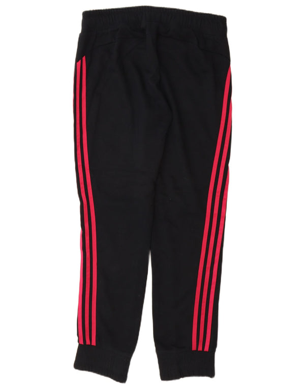 Γυναικεία αθλητική φόρμα ADIDAS Παντελόνι Joggers UK 12/14 Μεσαίο μαύρο βαμβακερό