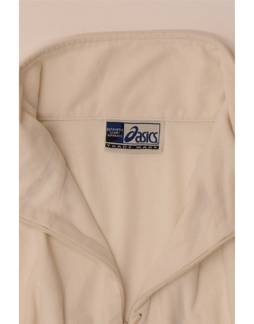 Asics Γυναικείο φερμουάρ Fleece Jumper UK 14 Medium White Polyester