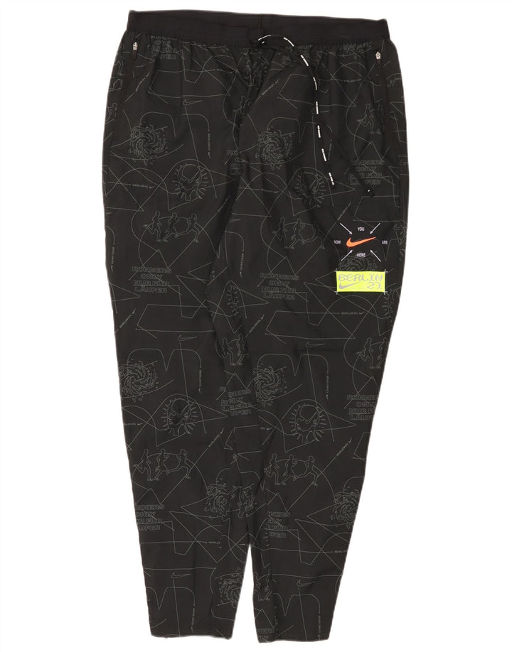 Γυναικεία φόρμα Nike Dri Fit Abstract Pattern UK 18 XL Μαύρο