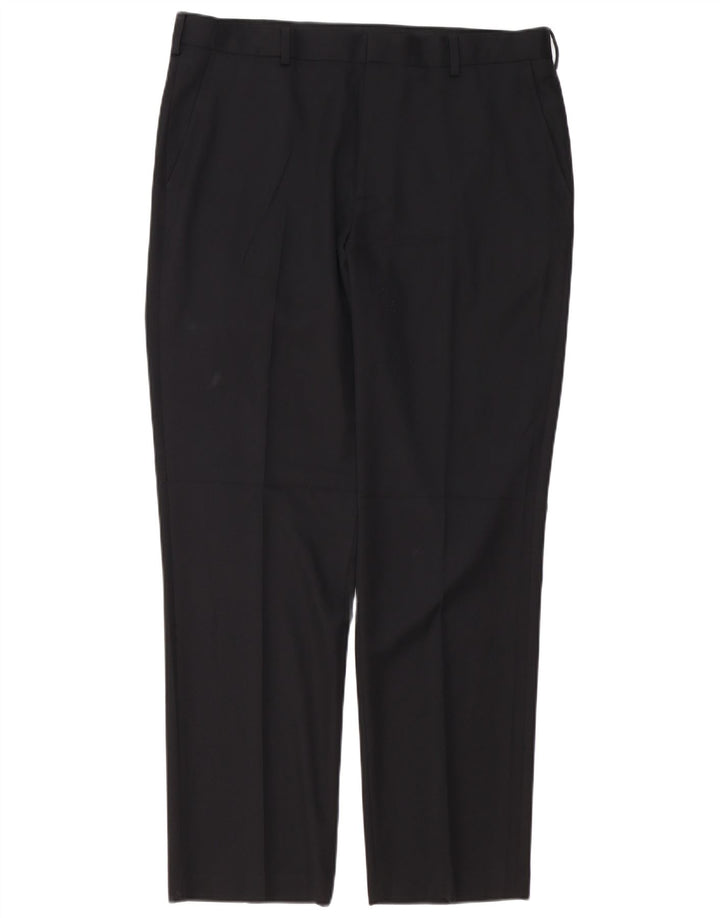 Izod Ανδρικό ίσιο παντελόνι W36 L32 Μαύρο πολυεστέρα