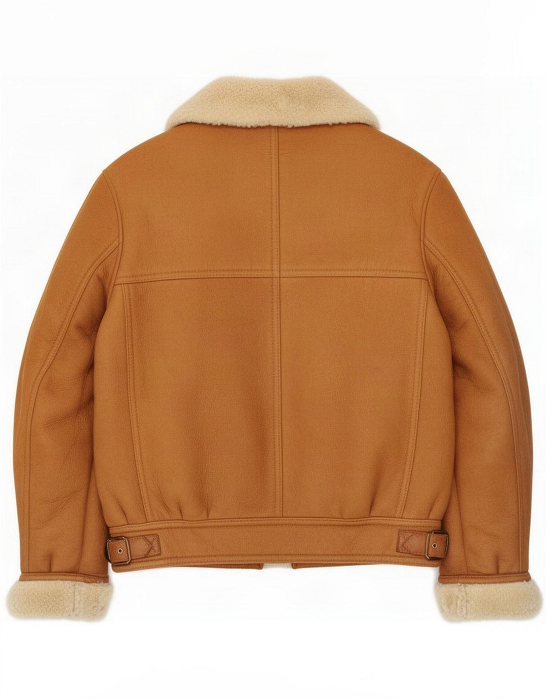 Vintage Ανδρικό Shearling Jacket IT 52 XL Beige