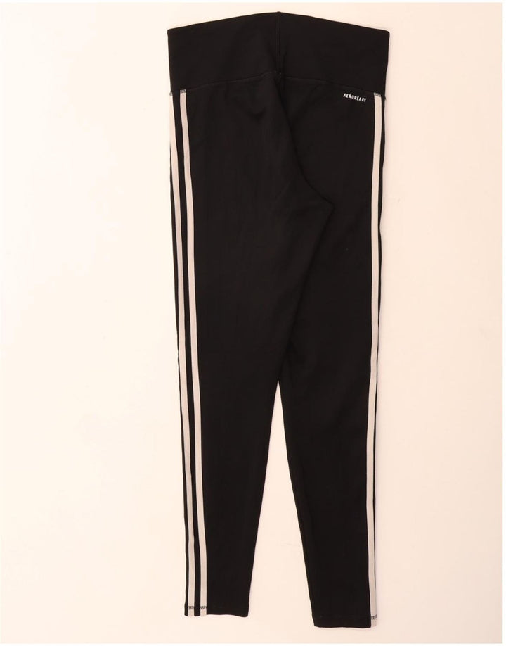 Γυναικεία κολάν Aeroready ADIDAS UK 12/14 Μεσαίο μαύρο πολυεστέρα