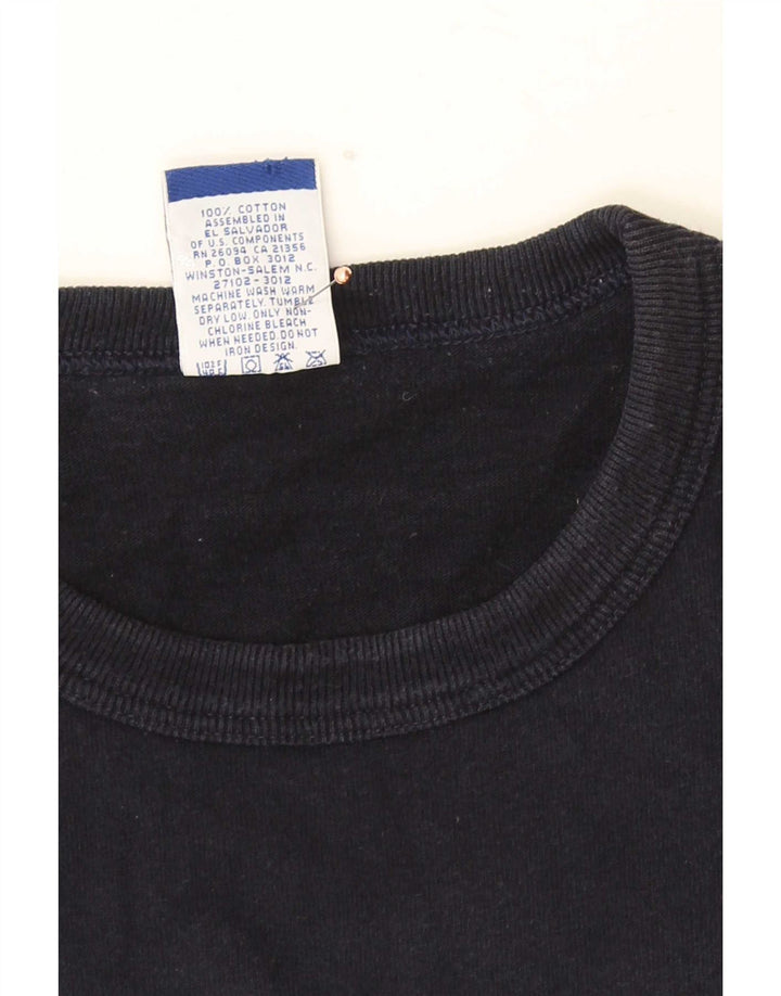Ανδρικό γραφικό μπλουζάκι Champion Top Medium Navy Blue βαμβακερό