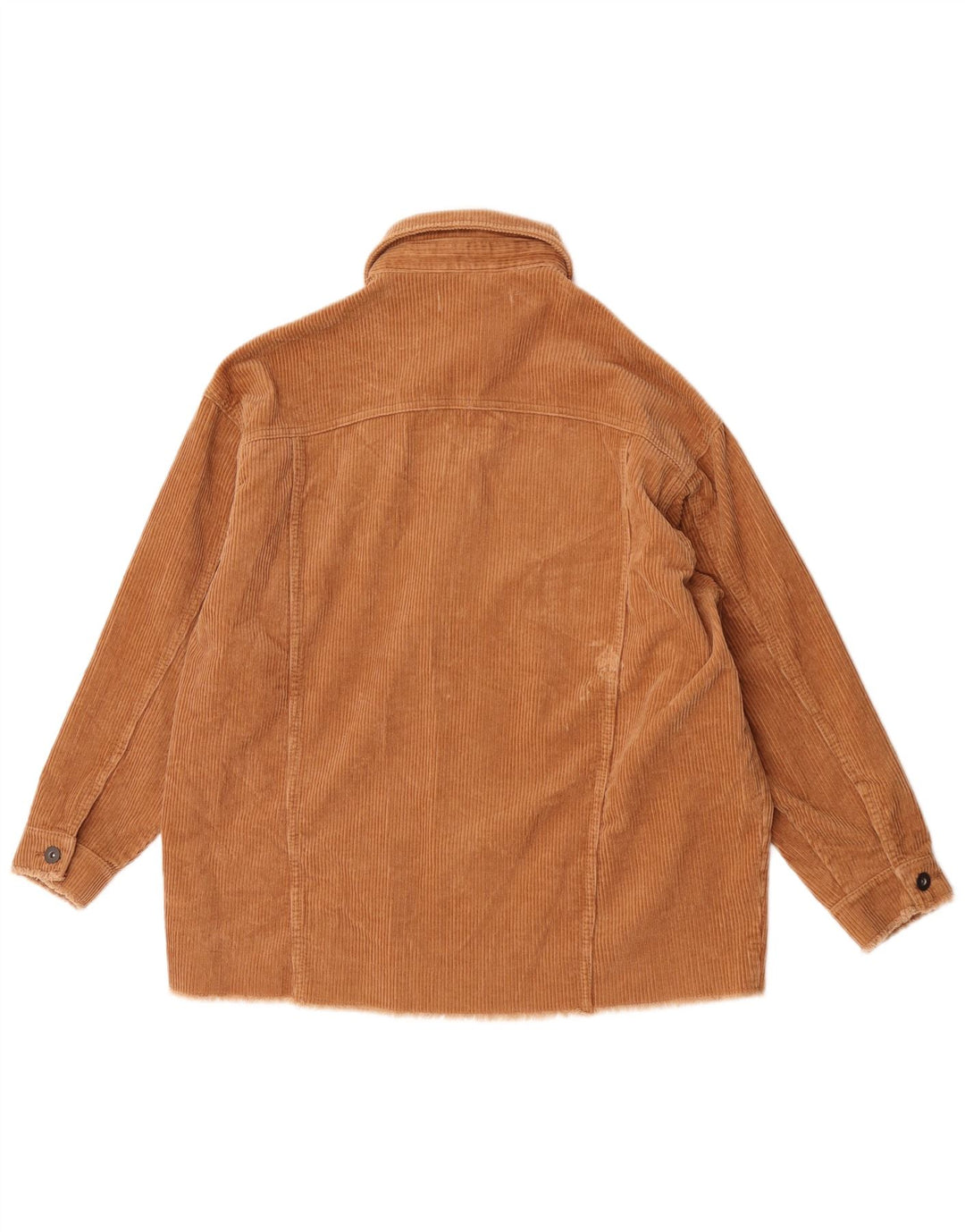 Zara Γυναικείο Κοτλέ Μπουφάν UK 10 Small Brown Βαμβακερό