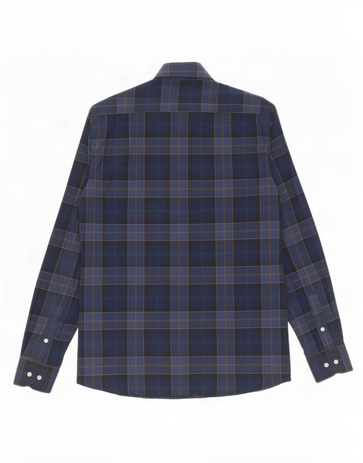 Ανδρικό πουκάμισο Barbour Tailored Fit, μεσαίο μπλε καρό βαμβακερό