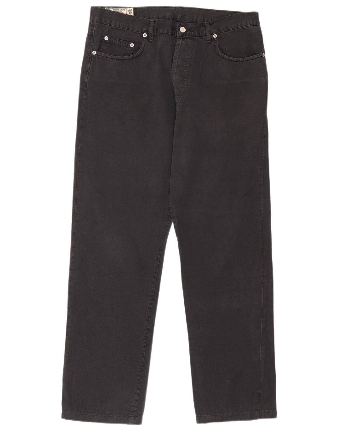 Uniform Ανδρικό ίσιο τζιν W36 L30 μαύρο βαμβακερό
