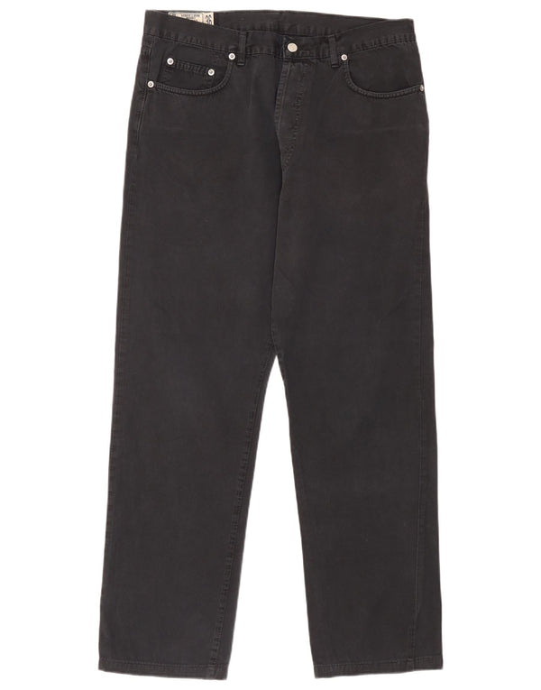 Uniform Ανδρικό ίσιο τζιν W36 L30 μαύρο βαμβακερό