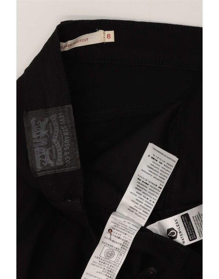 LEVI'S Γυναικείο Κλασικό Τζιν μποτάκι US 8 Medium W30 L29 μαύρο βαμβακερό