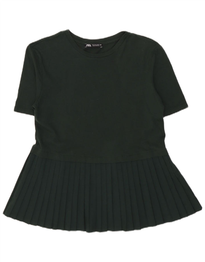 Zara Γυναικεία Μπλούζα Τοπ UK 10 Small Khaki