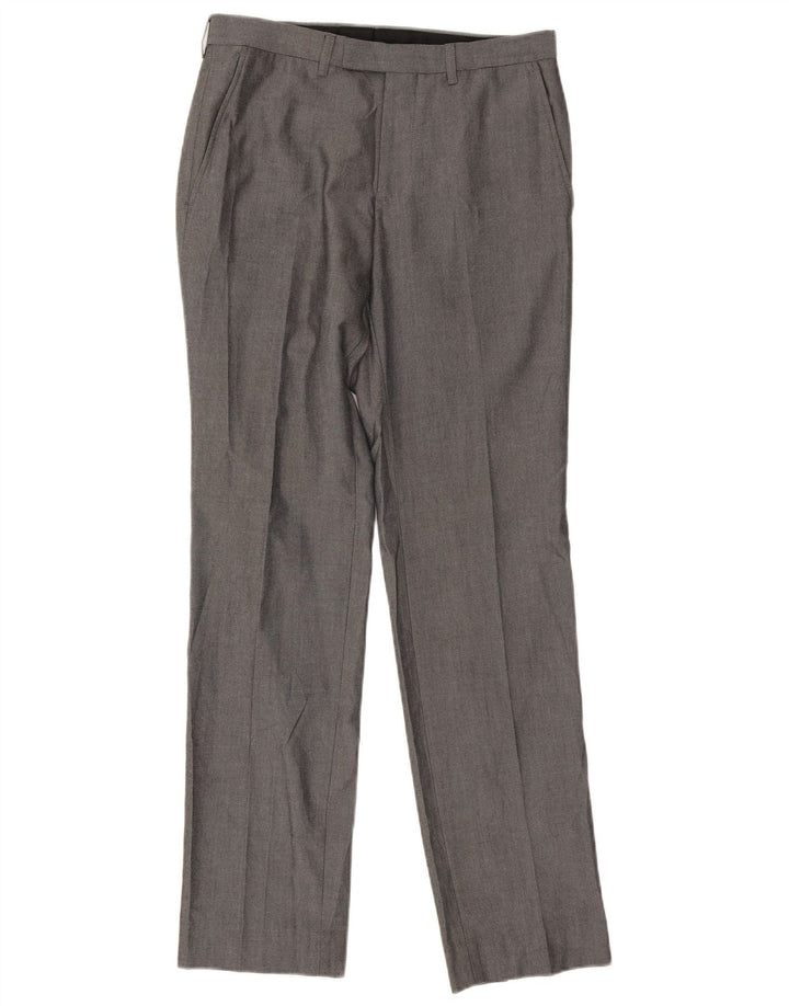 Ανδρικό ίσιο παντελόνι Marks & Spencer W30 L31 Grey Polyester