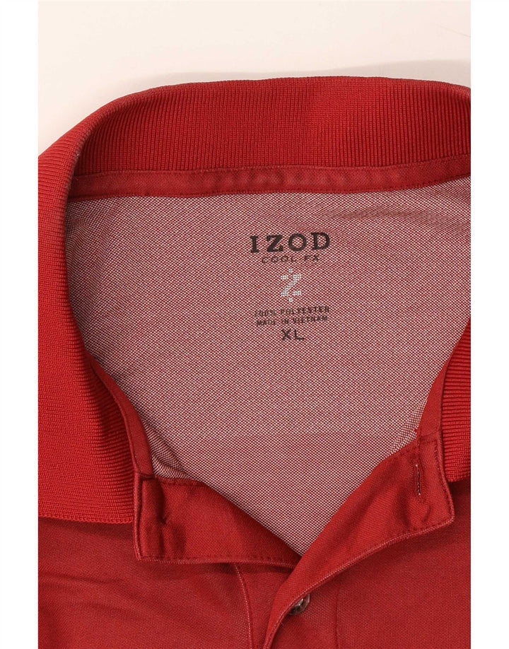 Izod Ανδρικό Πόλο Πουκάμισο XL Κόκκινο Πολυεστέρας