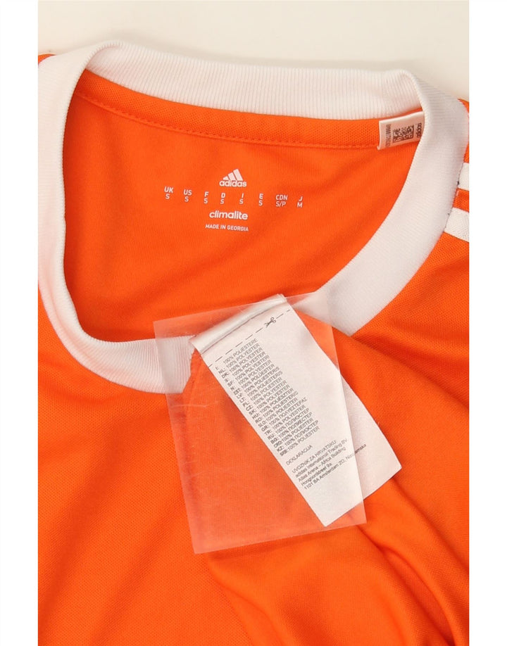 Adidas Ανδρικό T-Shirt Climalite Top Μικρό Πορτοκαλί Πολυεστέρας