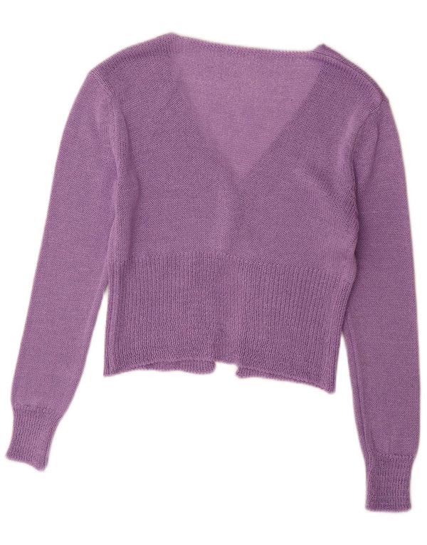 Vintage Γυναικείο Bolero Jumper UK 10 Small Purple
