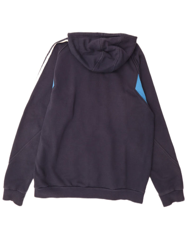 Ανδρικό πουλόβερ με κουκούλα με φερμουάρ Adidas XL Navy Blue Colorblock Sports