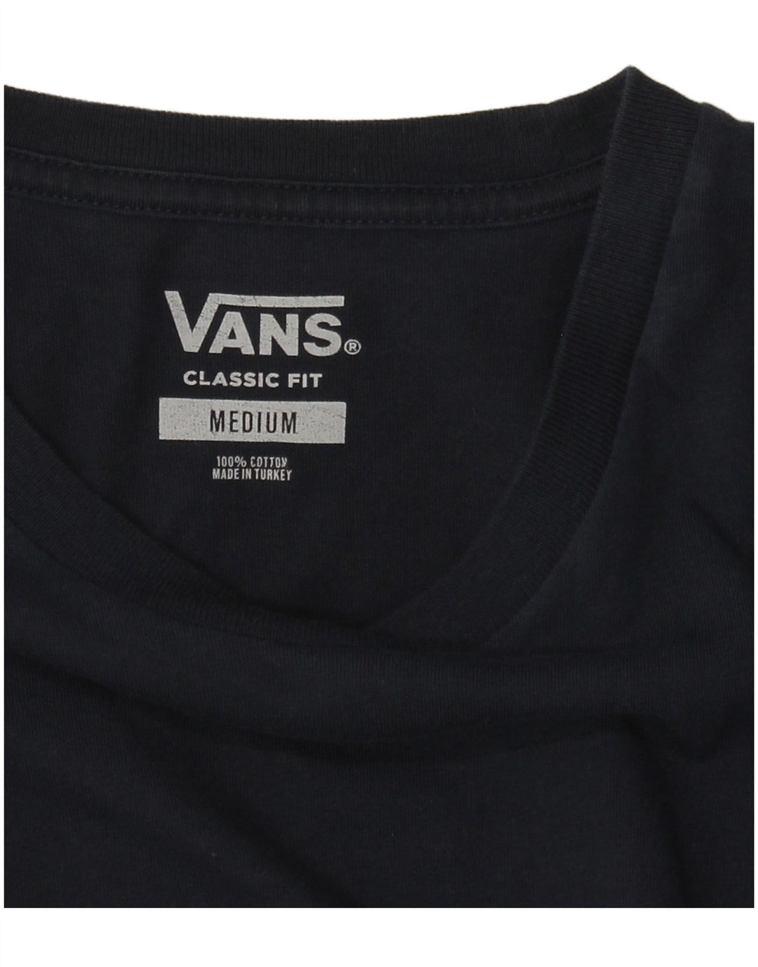 Ανδρικό γραφικό μπλουζάκι Vans Classic Fit Top μεσαίο μπλε ναυτικό βαμβακερό