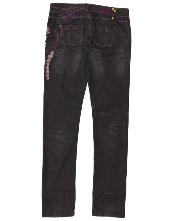 Γυναικείο Desigual Graphic Slim Jeans EU 40 Medium W32 L35 μαύρο βαμβακερό