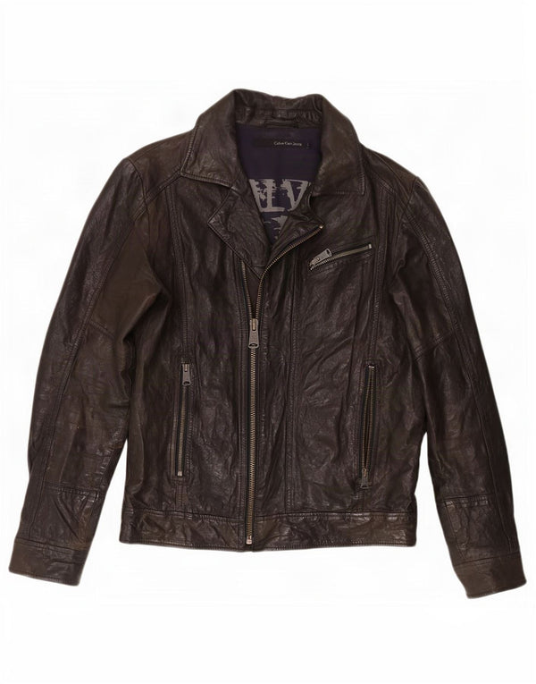 Calvin Klein Jeans Ανδρικό Biker Jacket UK 40 Large Black